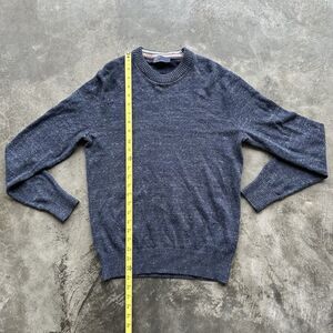 Size S - VINTAGE Gap Men's Sweater Blue Knit Crewneck Small Long Sleeve Mock